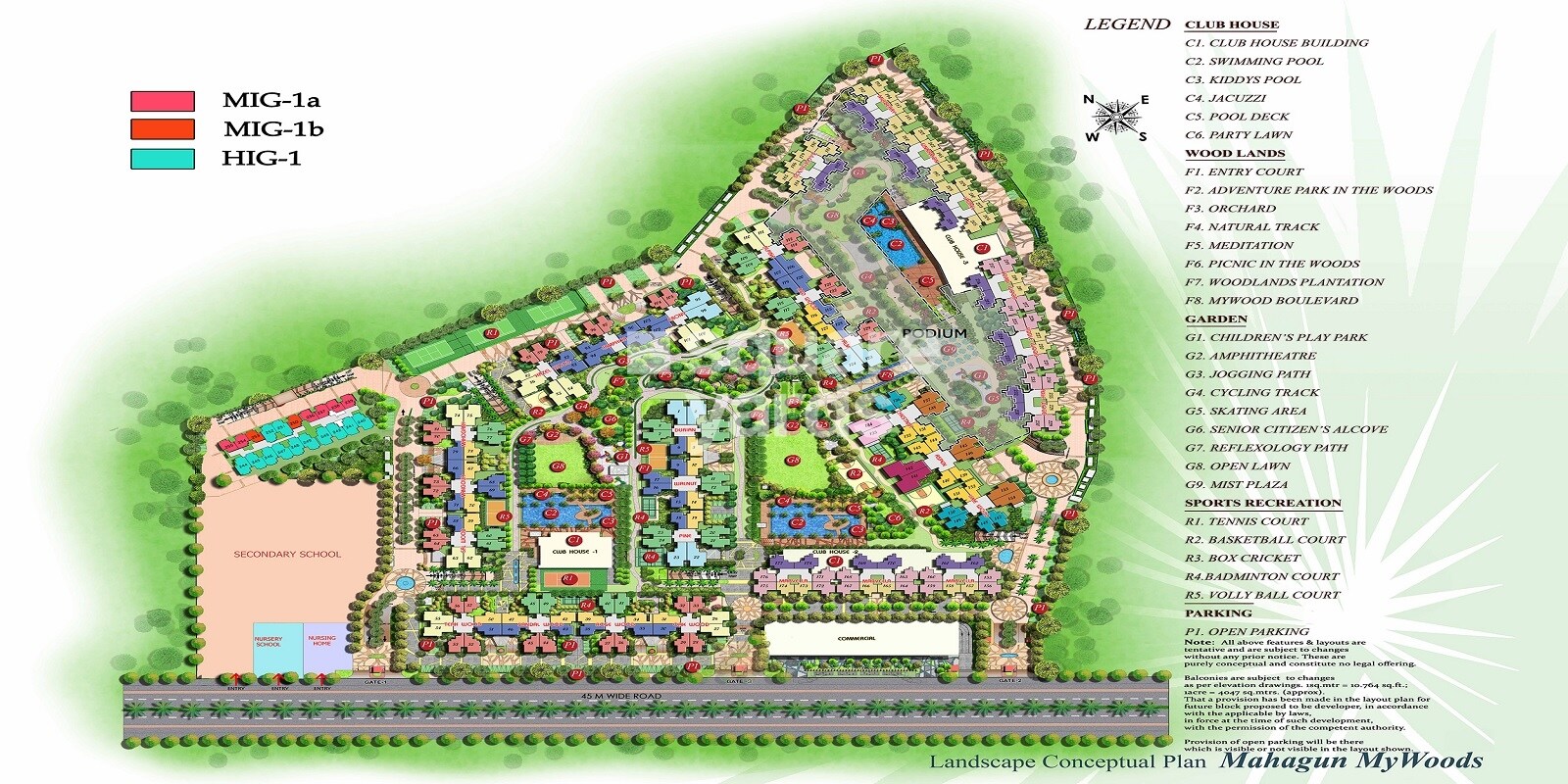Mahagun Mywoods Master Plan Image