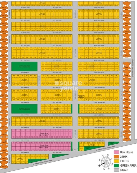 Meer Buildcon Defence City Plot III Master Plan Image