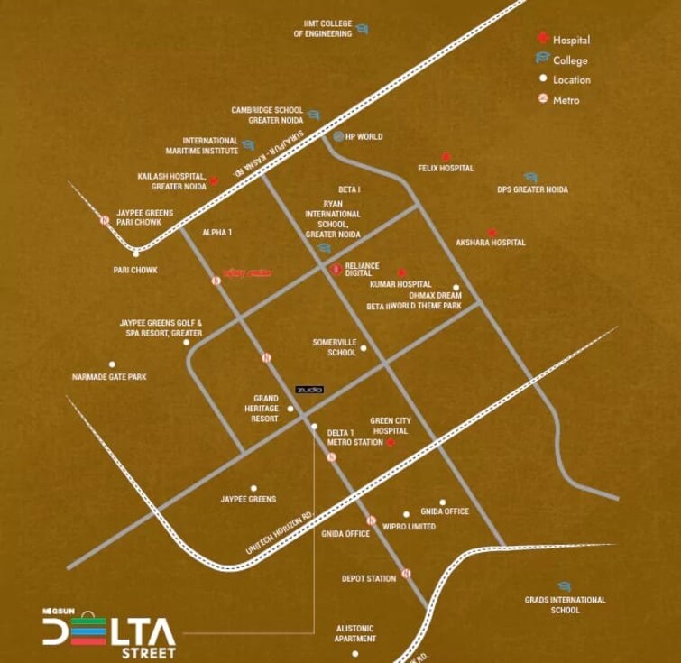 Migsun Delta Street Location Image