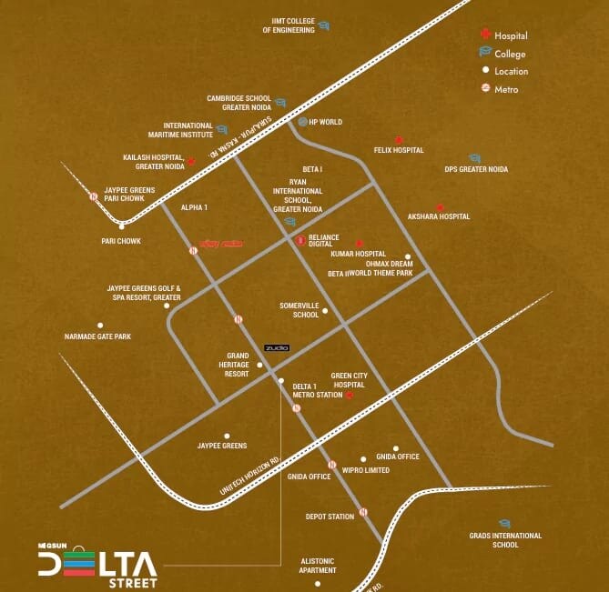 Migsun Delta Street Location Image