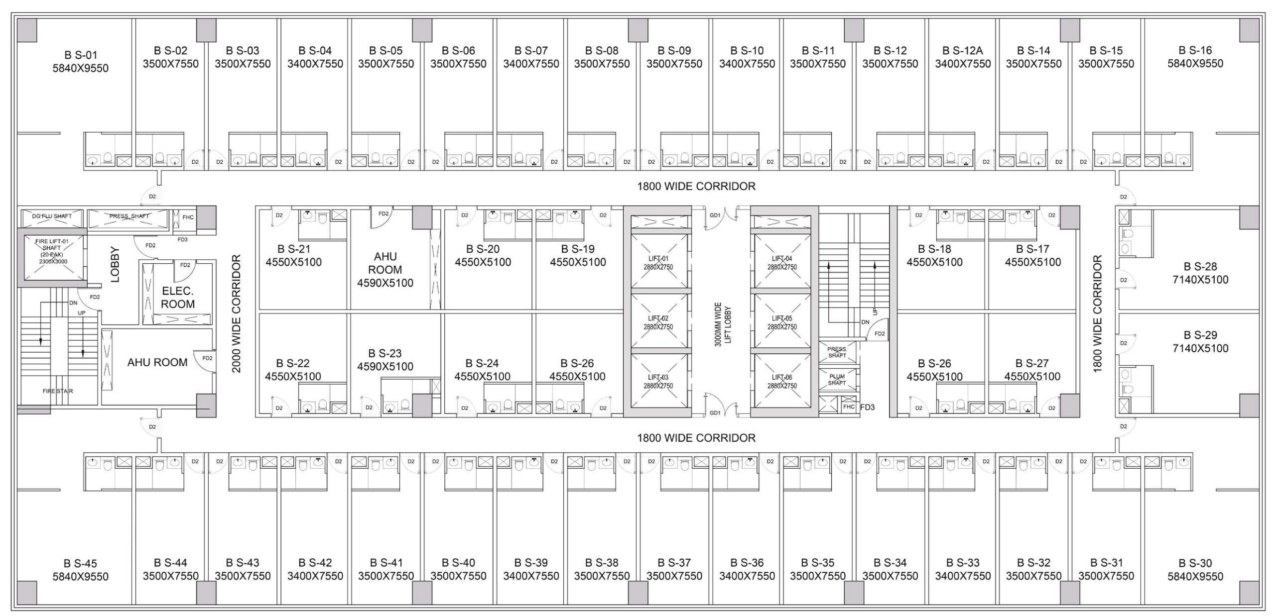 Migsun Nehru Place Floor Plans