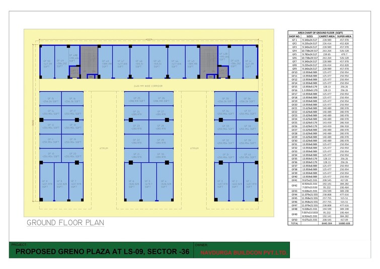 Navdurga Greno Plaza Floor Plans 2