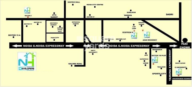 Nitya Azad Residency Location Image