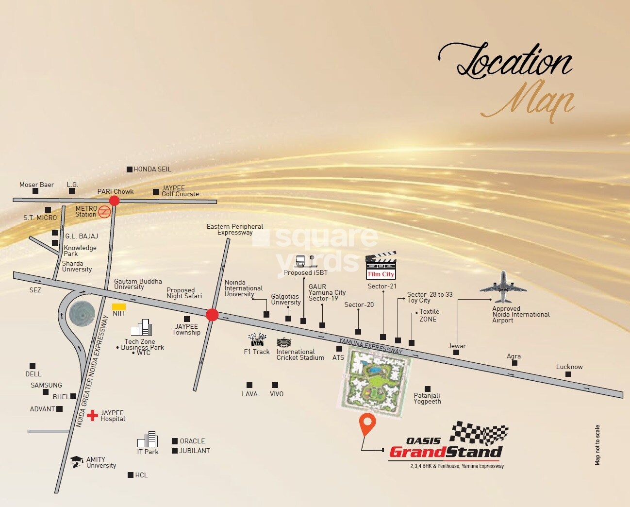 Oasis GrandStand Location Image