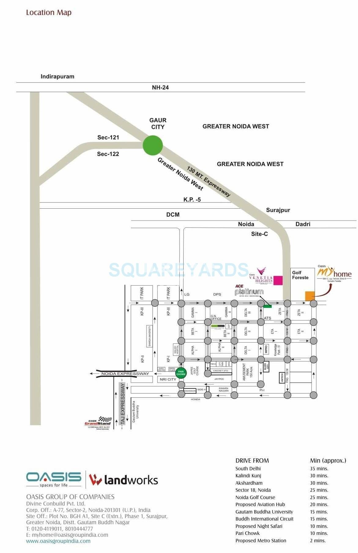Oasis My Homes Location Image