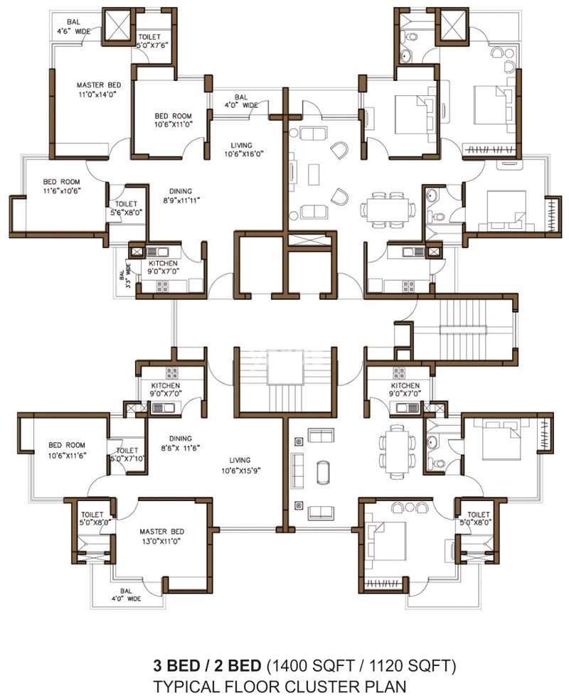 omaxe palm greens project floor plans1 1925