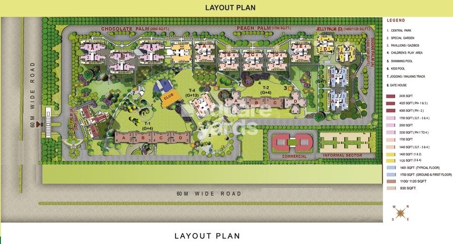 Omaxe Palm Greens Villas Master Plan Image