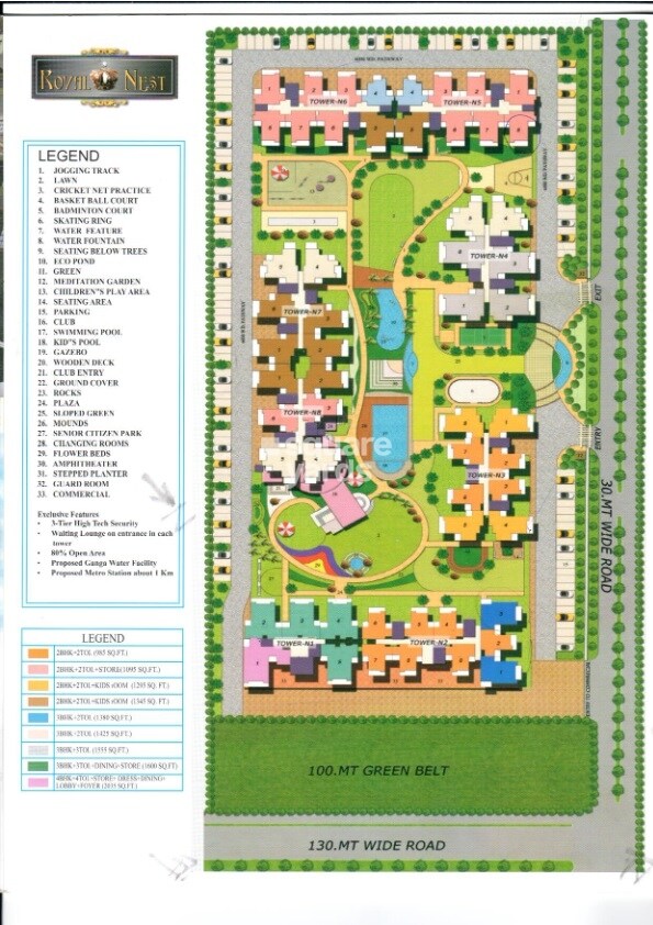 Omkar Royal Nest Master Plan 1