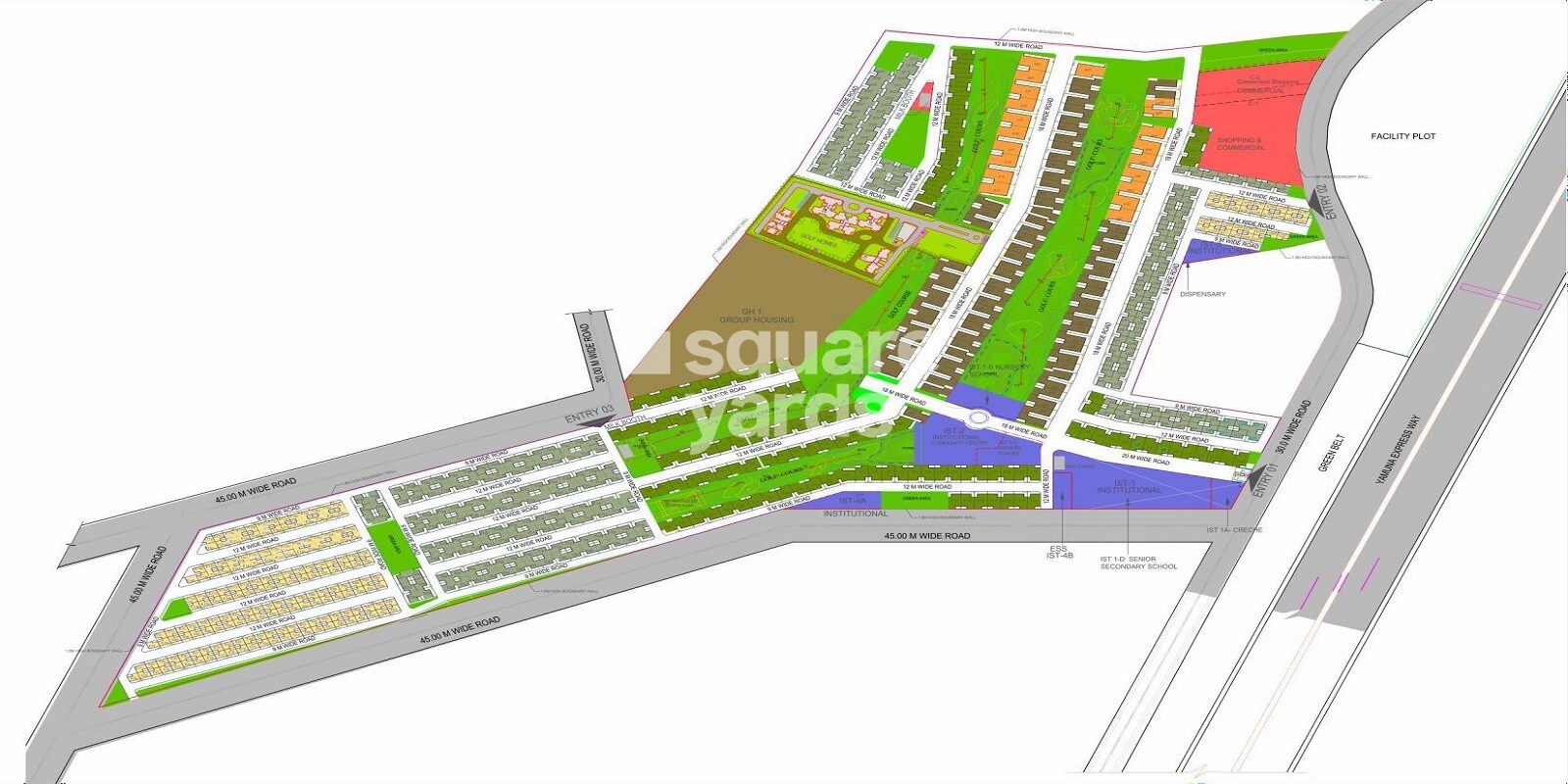 Orris Greenbay Golf Village Plots Master Plan 1