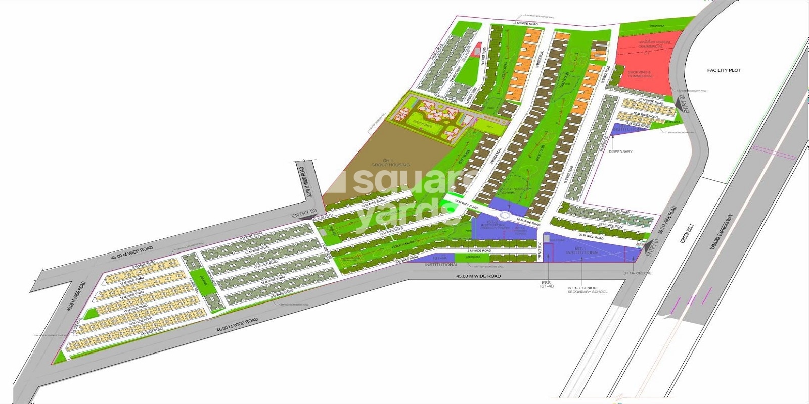 Orris Greenbay Golf Village Plots Master Plan Image