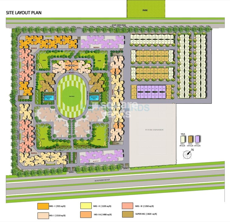 Panchsheel Greens II Master Plan Image
