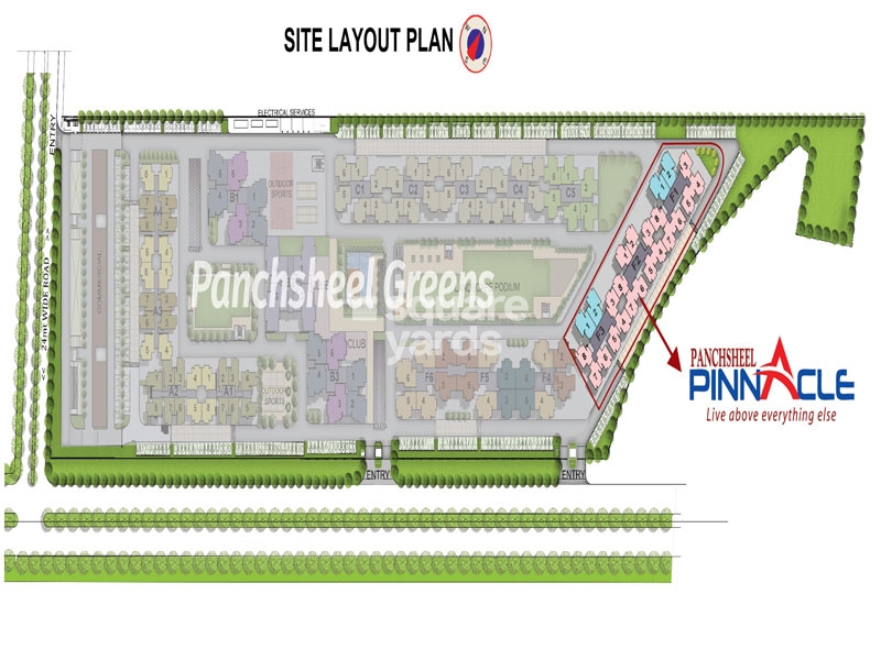 Panchsheel Pinnacle Master Plan Image