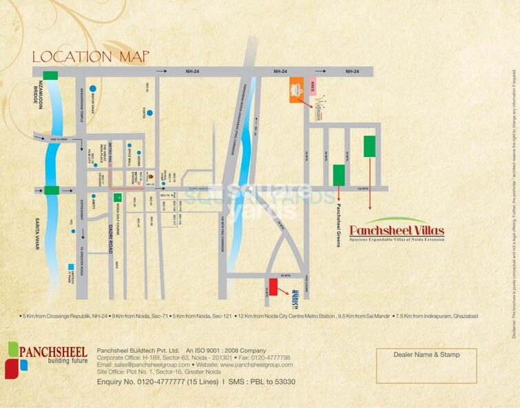 Panchsheel Villas Location Image