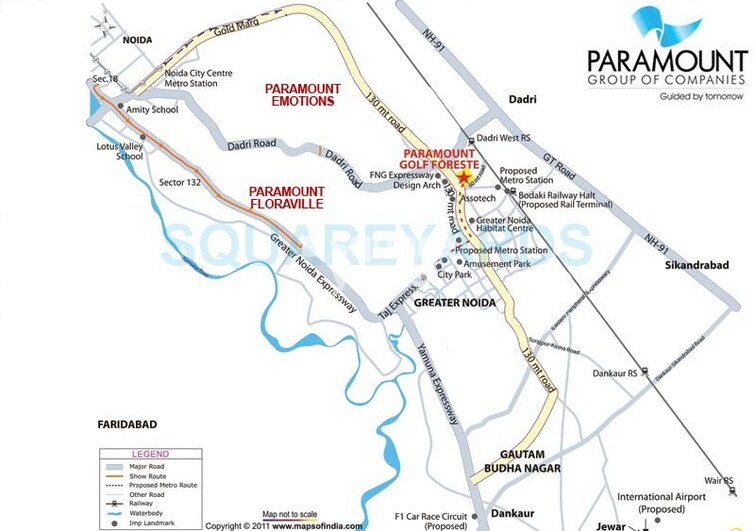 Paramount Golfforeste Location Image