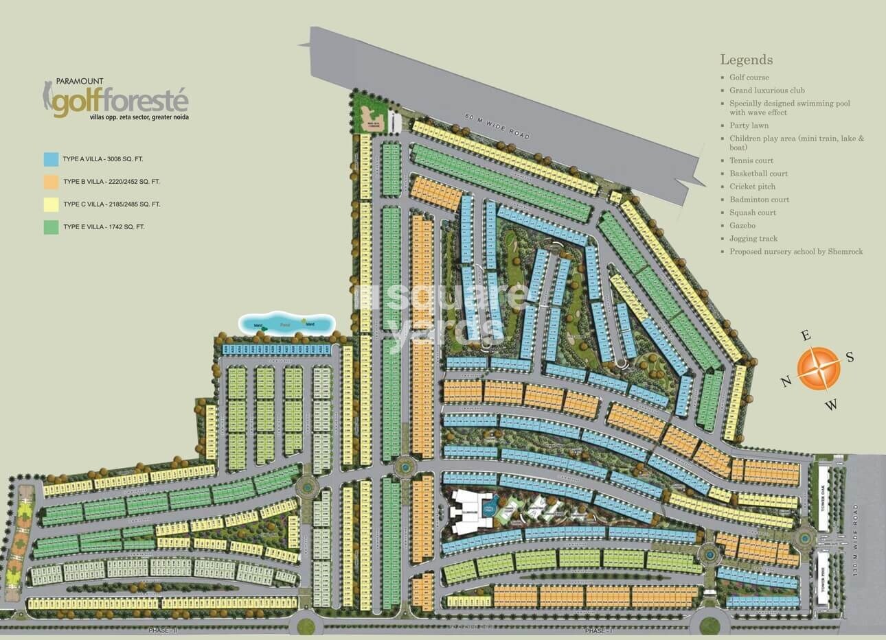 Paramount Golfforeste Villas Master Plan 1