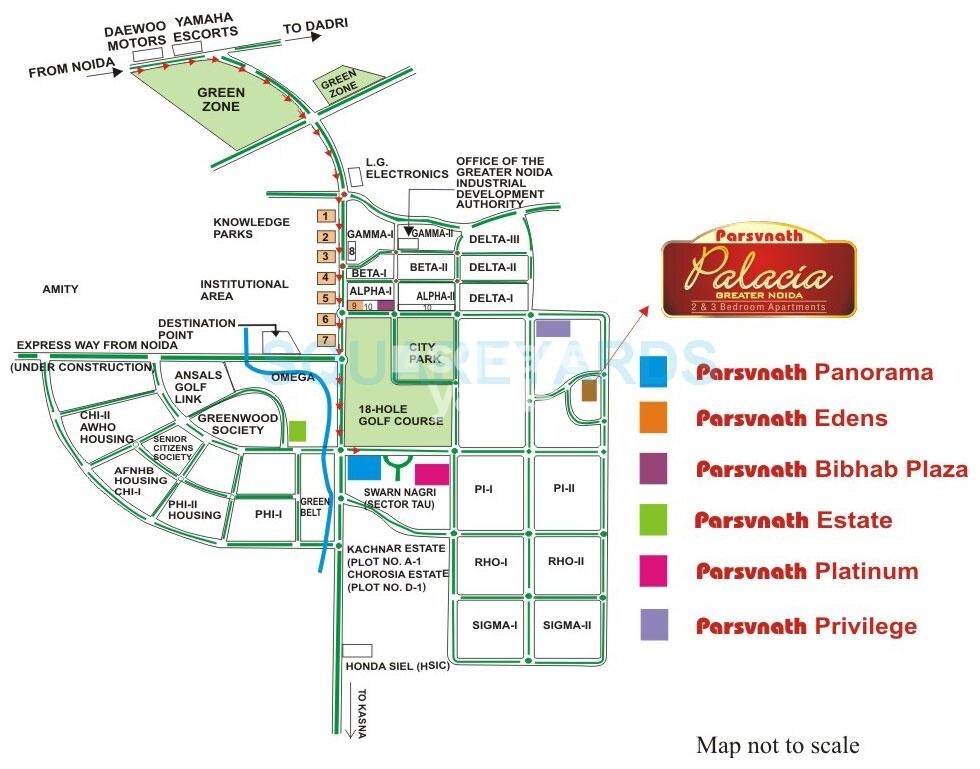 Parsvnath Palacia Location Image
