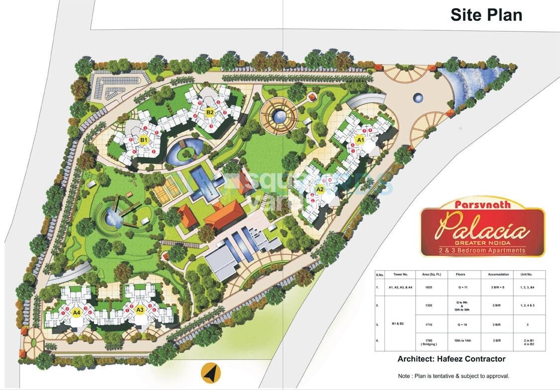 Parsvnath Palacia Master Plan Image