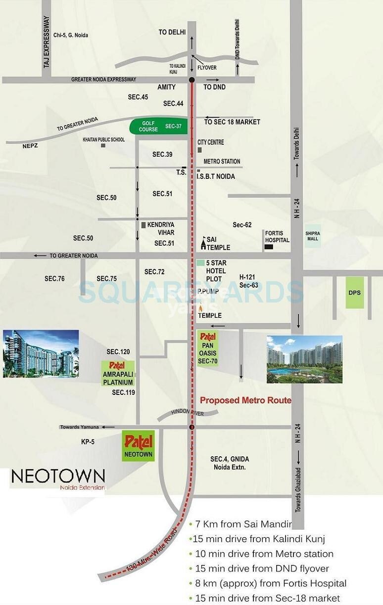 Mascot Patel Neotown Location Image