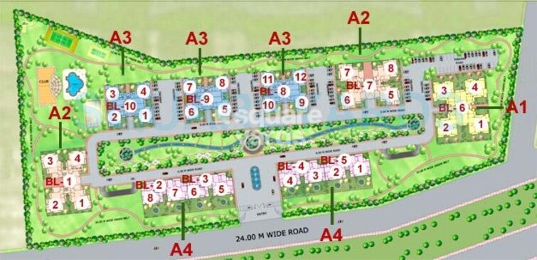 Purvanchal Heights Master Plan Image 1