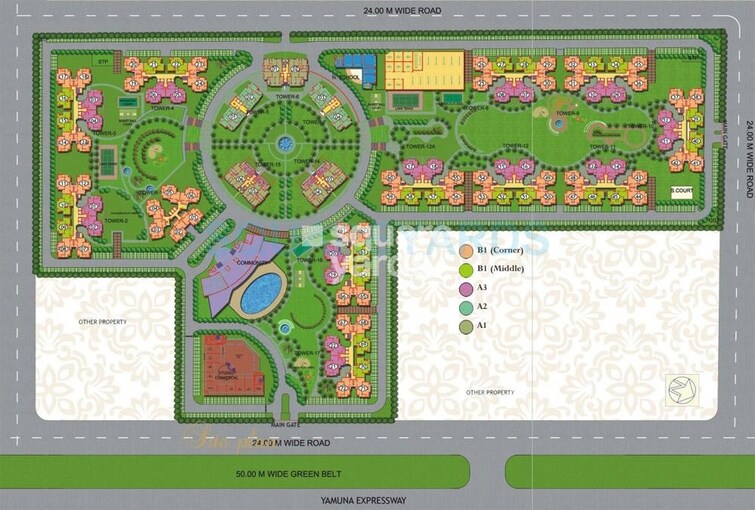 Purvanchal Royal City Master Plan Image