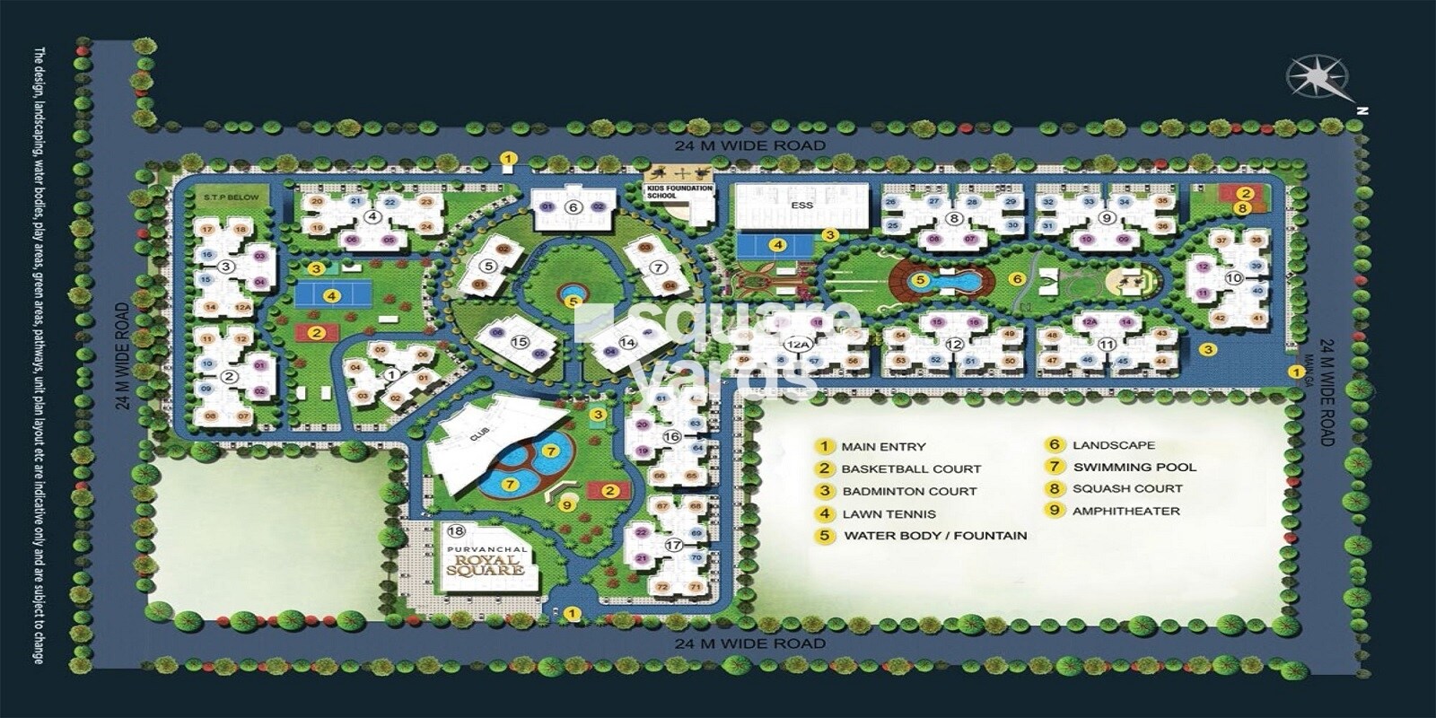 Purvanchal Royal Square Master Plan Image