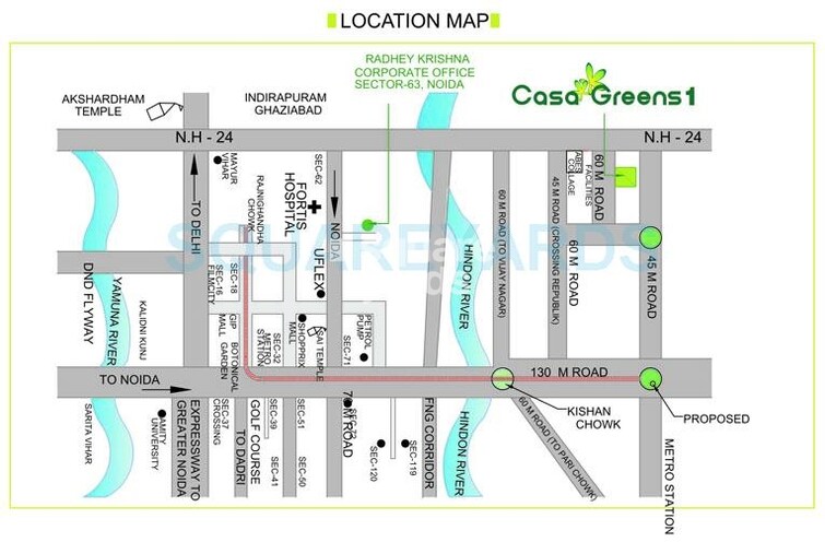 Radhey Krishna Casa Green I Location Image