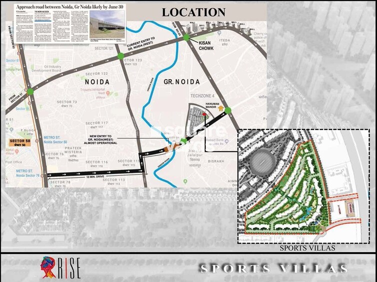 Rise Sports Villas Location Image