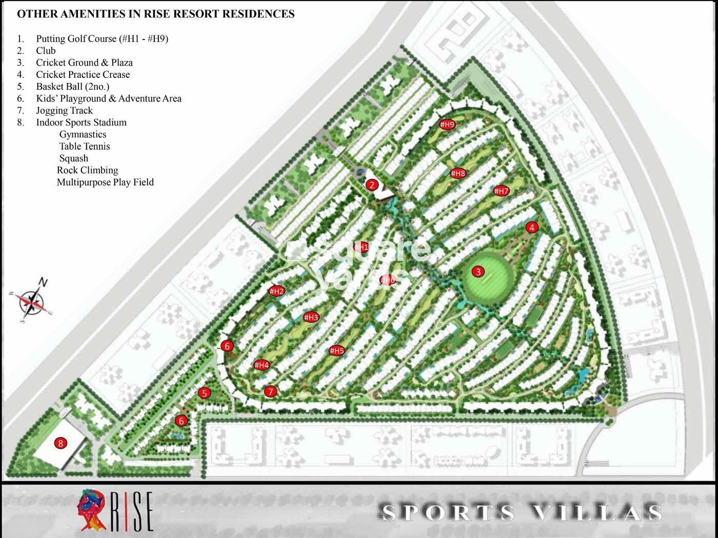 Rise Sports Villas Master Plan 1
