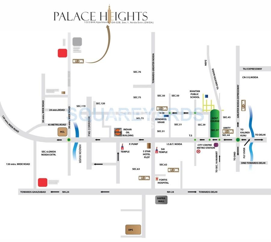 Rudra Palace Heights Location Image