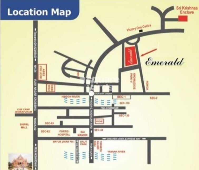 S S Emerald Location Image