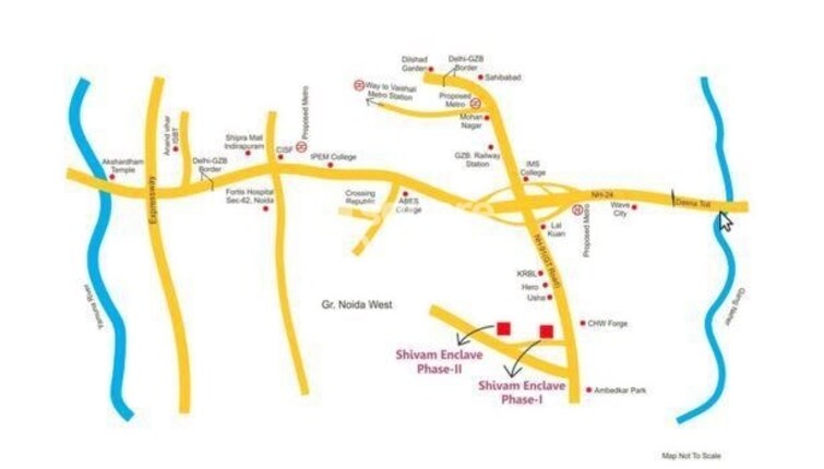 Salvos Shivam Enclave Plot Location Image