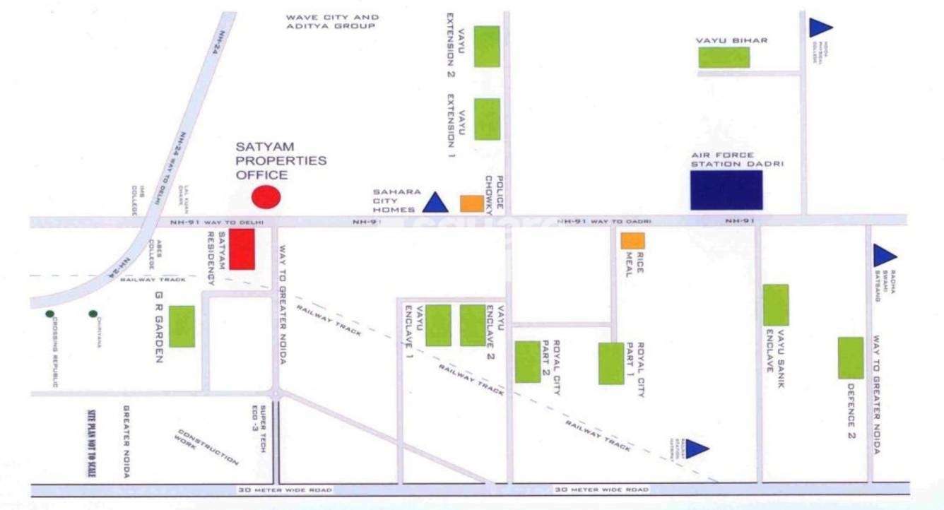 satyam defence colony phase ii project location image1