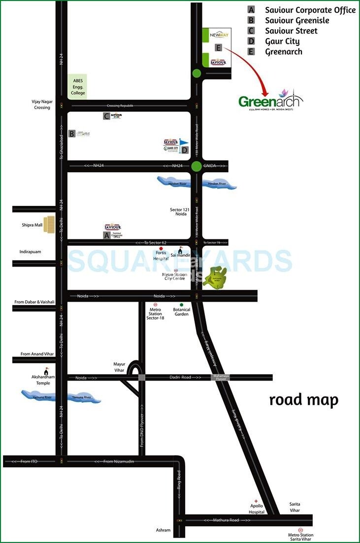 Saviour Green Arch Location Image