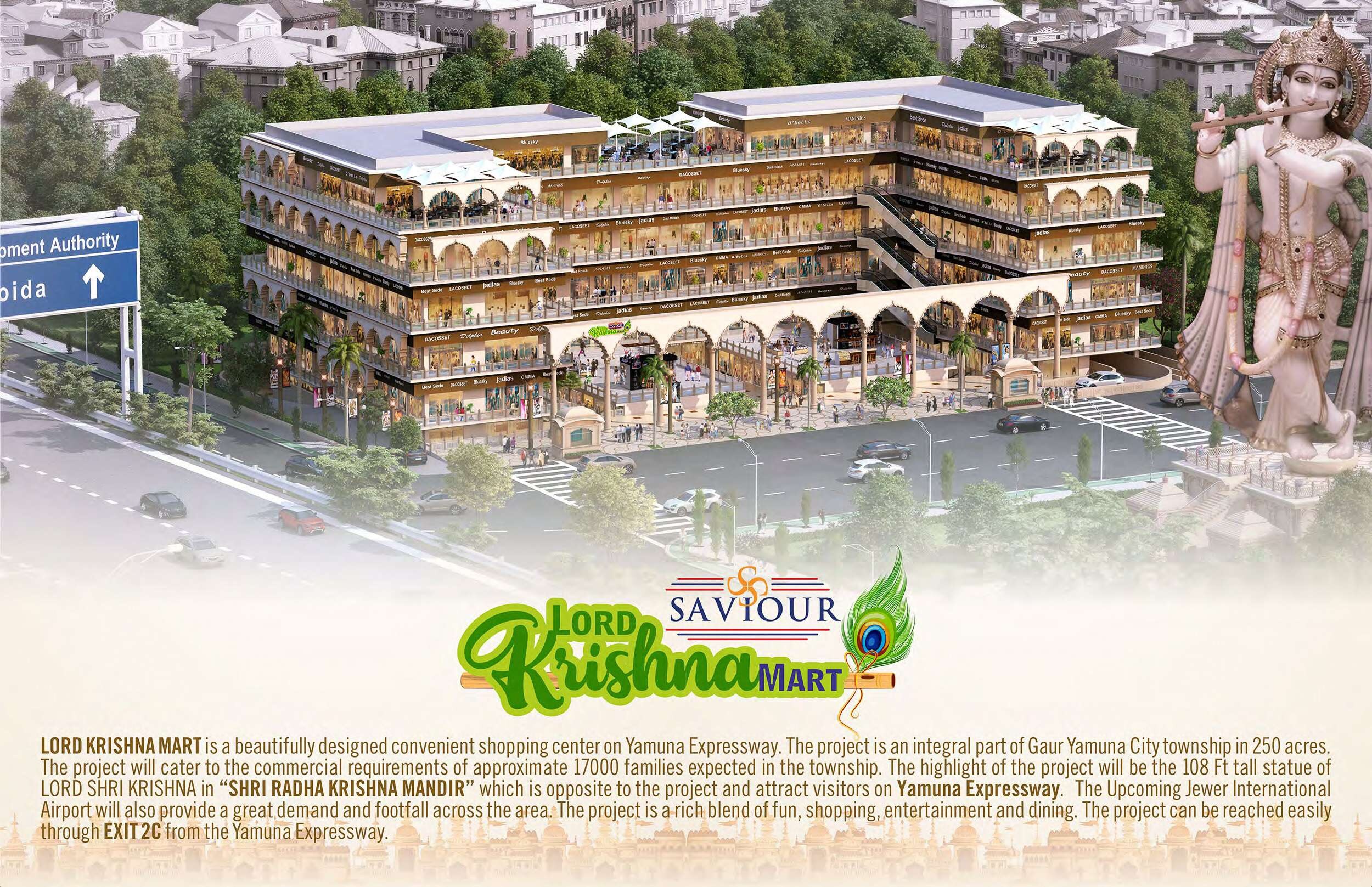 Saviour Lord Krishna Mart Tower View