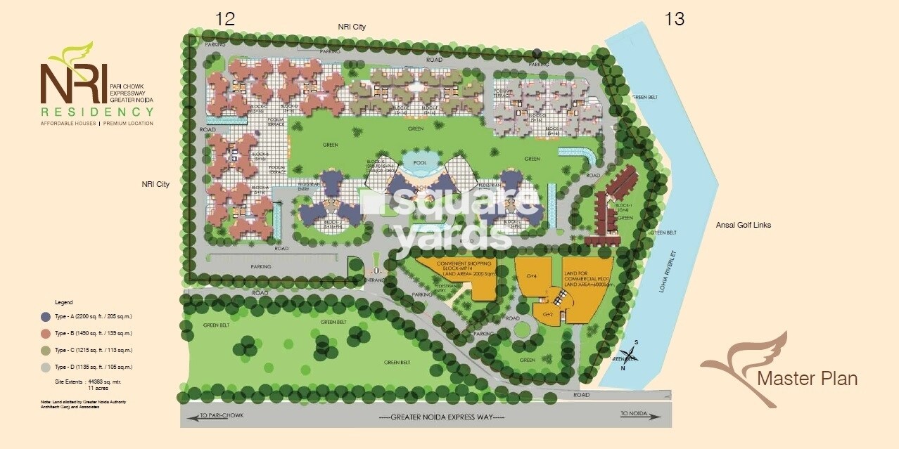 SDS NRI Residency Omega II Master Plan 1
