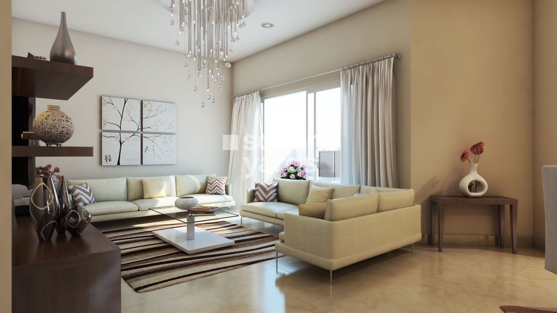 Shri Radha Sky Gardens Apartment Interiors 3