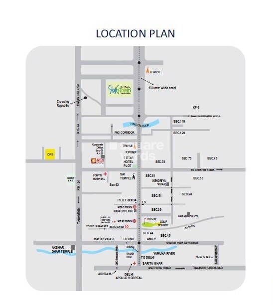 Shri Radha Sky Gardens Location Image