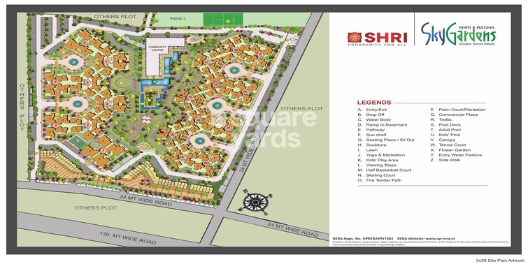 Shri Radha Sky Gardens Master Plan Image