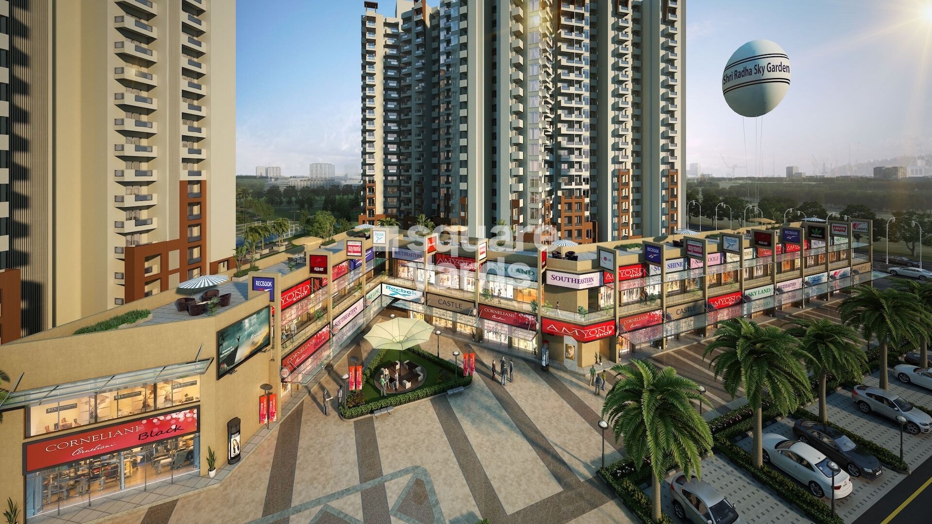 Shri Radha Sky Gardens Tower View 2