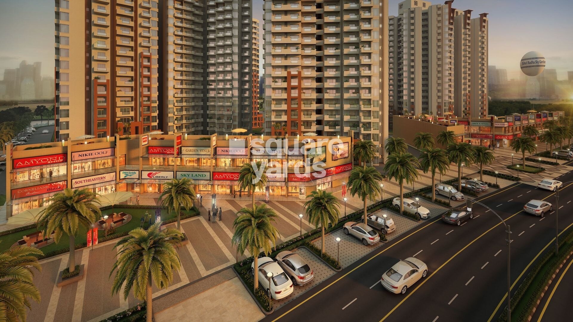 Shri Radha Sky Gardens Tower View 4