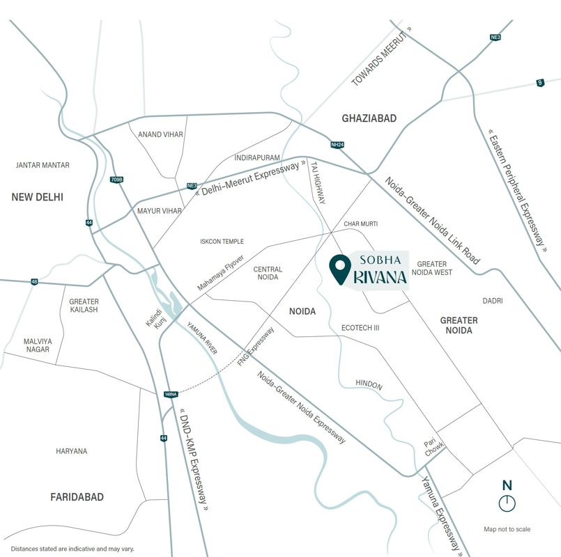 Sobha Rivana Location Image