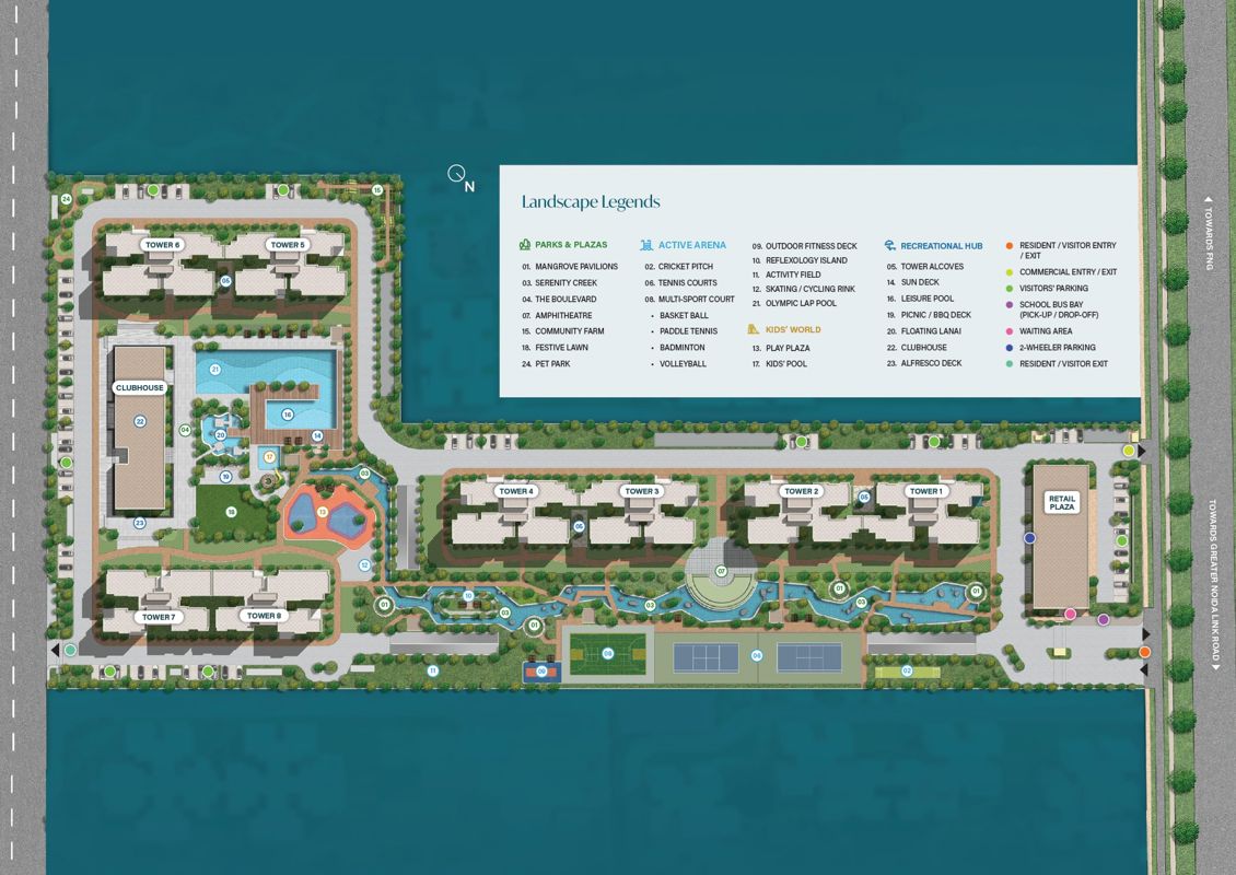 Sobha Rivana Master Plan Image