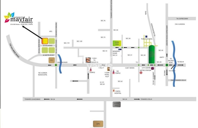 Supercity Mayfair Residency Phase II Location Image