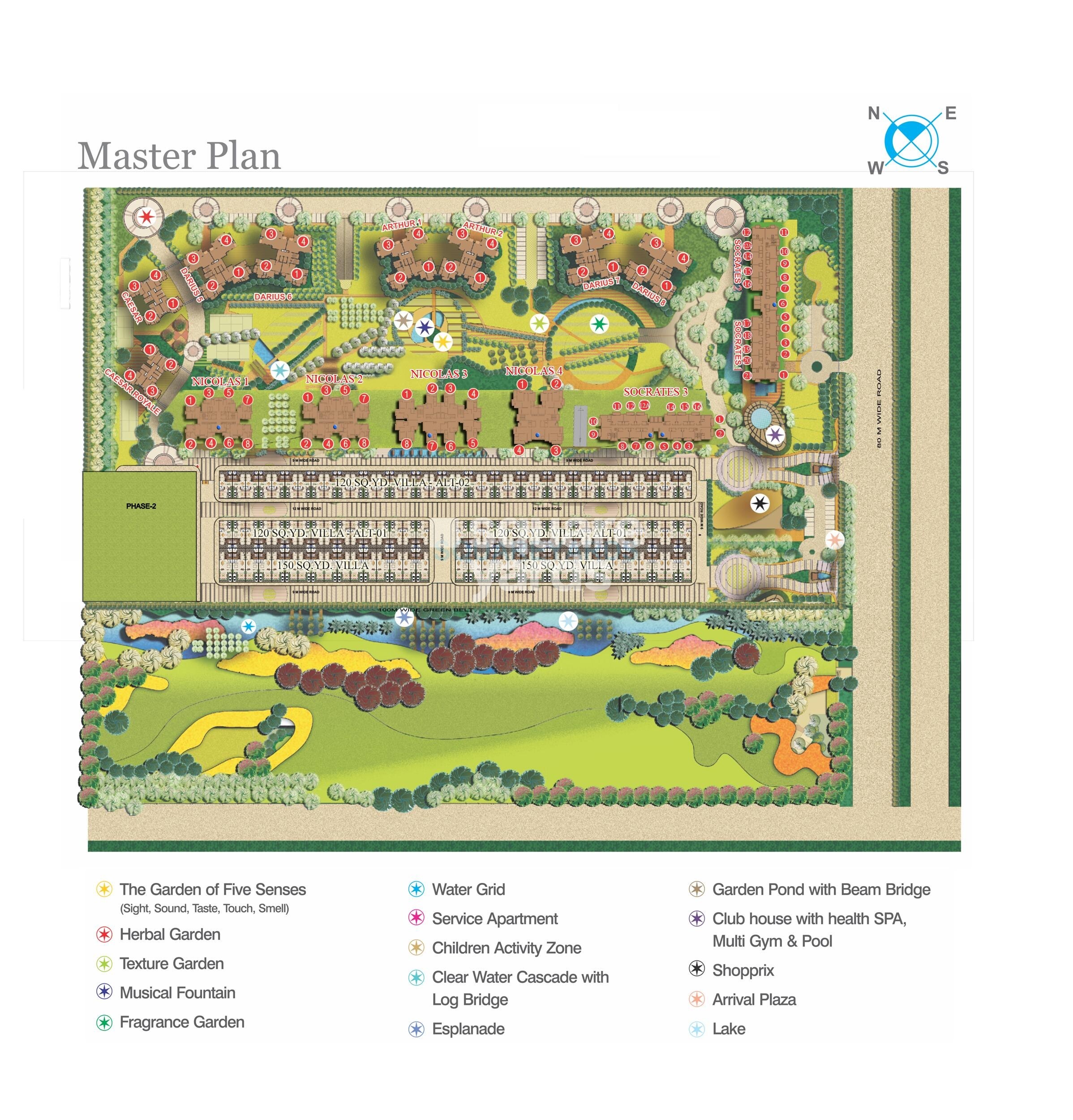 Supertech Czar Suites Master Plan Image