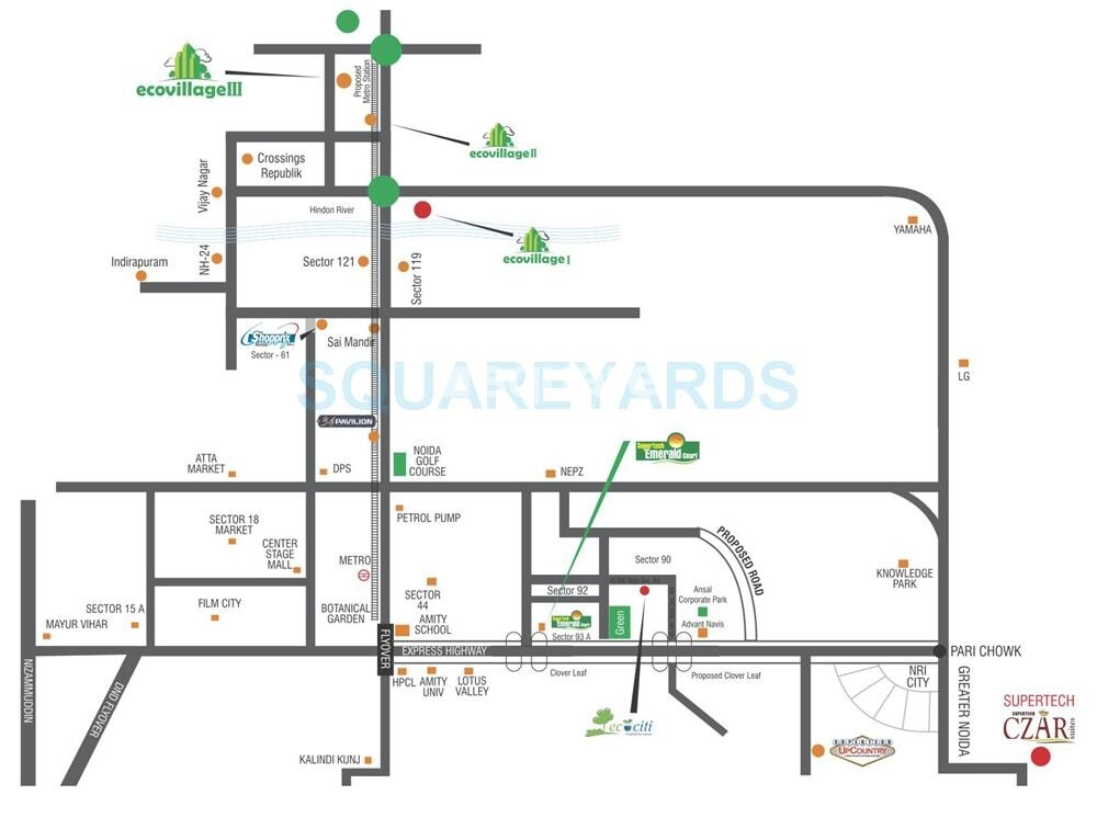 Supertech Ecovillage II Location Image