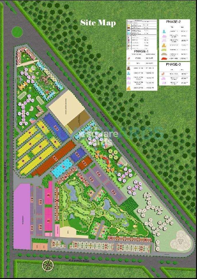 supertech golf country villa master plan image2