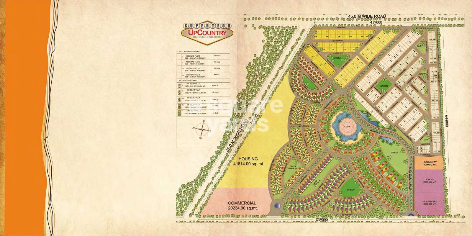 supertech up country project master plan image1