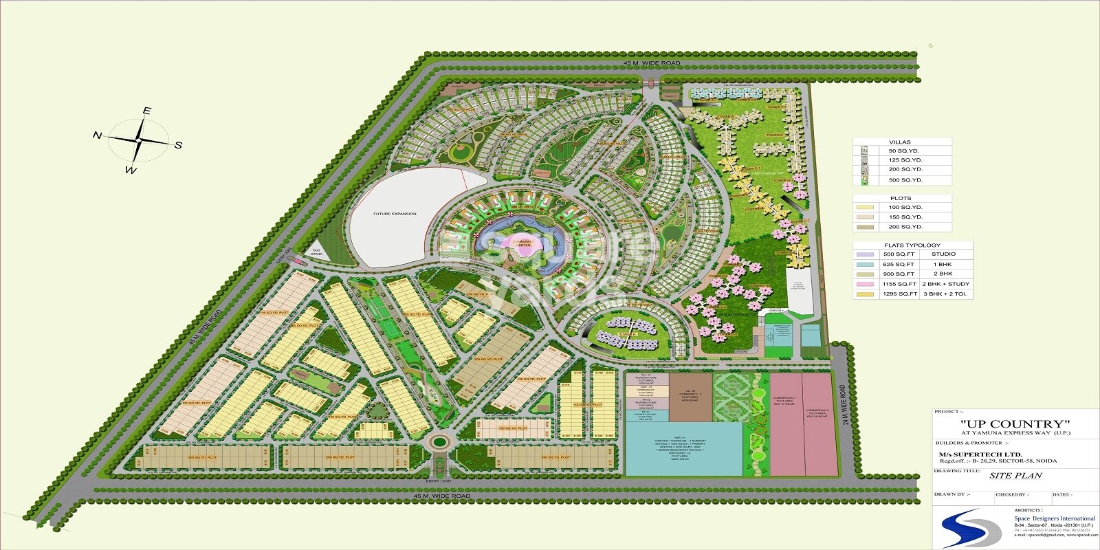 Supertech Up Country Villa Master Plan Image