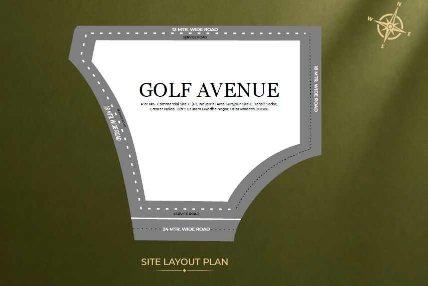 SVG-Golf-Avenue_a sign with a picture of a bear on it