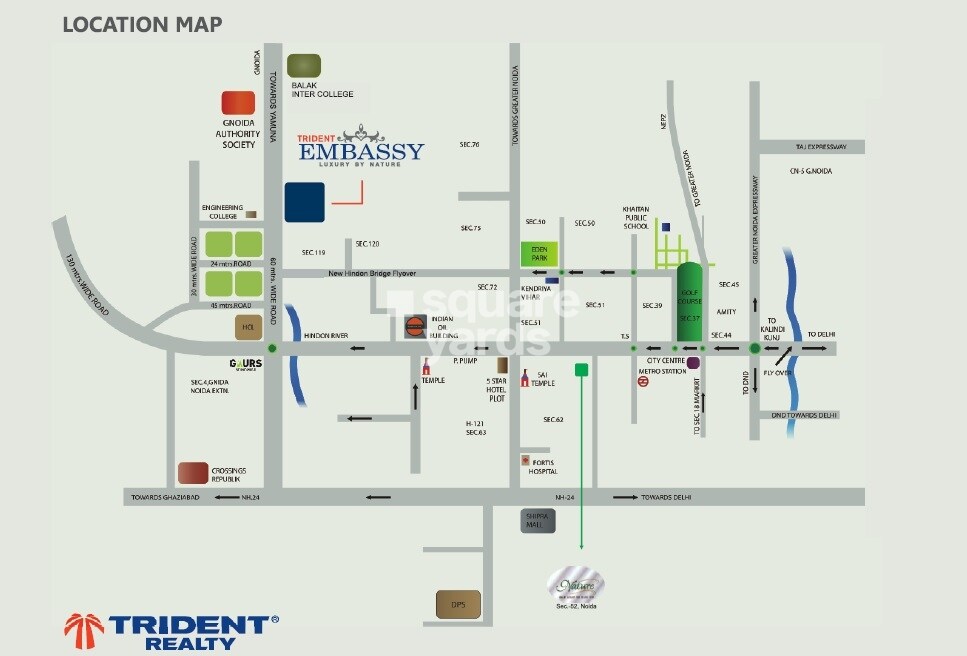 Trident Embassy Location Image